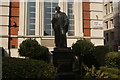 View of the Michael Faraday statue on Savoy Place