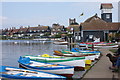 TM4759 : Rowing boats on The Meare, Thorpeness by Simon Mortimer