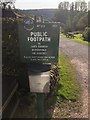 SJ9966 : Peak & Northern Footpaths Society, Sign No 251 by Philip Cornwall