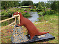 SD4214 : Lego™ Sculpture Trail at Martin Mere - Lottie the Otter by David Dixon