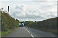 HGV emerging from Chequertree Farm