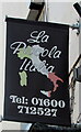 La Piccola Italia name sign, Monnow Street, Monmouth