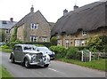 Vintage Bentley leaving Churchill Car Show on 10 June 2012