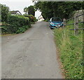 Steep ascent, Church Lane, Llanddewi Rhydderch, Monmouthshire