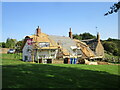 Benacre Cottage being re-thatched