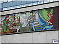 Mural - the woollen industry, Huddersfield