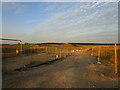 Entrance to construction site