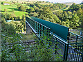 SD9626 : Footbridge over Railway in the Calder Valley by David Dixon