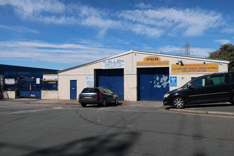 Garages on Cattewater Road © Hugh Venables :: Geograph Britain and Ireland