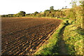 On the footpath to Lodge Farm