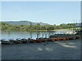 NY2622 : Rowing boats at Keswick landing stage by Stephen Craven