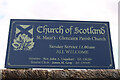 Church Name Sign, Kilmaurs