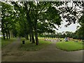 Woodhouse Moor: avenue and playground 