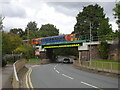 East Midlands Railway train crossing Lea Road bridge, Gainsborough