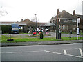 Bus stop and former petrol station, Stratford Road A3400, Hockley Heath