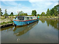 SJ9273 : Moored narrowboat at Lime Grove Winding Hole, Macclesfield by Roger  D Kidd