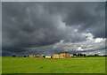 View to Bathleyhill Farm under a leaden sky