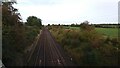 Looking along the Bicester to Banbury railway