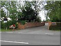 Entrance to several properties on Ratcliffe Road