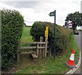 Start of footpath towards Sibson