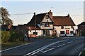 The Bull at Brantham in the evening sunlight