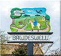 TG0420 : Bawdeswell village sign by Adrian S Pye