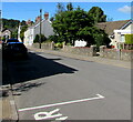 West along Church Street, Usk, Monmouthshire