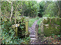 Stile with iron bollard, Clayton