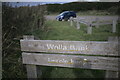 TF5574 : Wolla Bank sign by Bob Harvey
