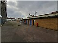 Turnstiles behind the Brian Moore Stand at Priestfield Stadium