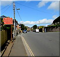 Old sign alongside The Avenue, Brecon