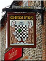 Sign for the Chequers Inn, Binham