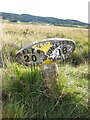 NM5429 : Old milepost by Mike Rayner