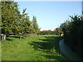 The path behind the chapel