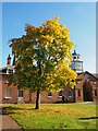 Autumn colour by the clock tower in Clumber Park