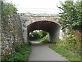 SY6781 : NCN26 bridge under railway, Redlands by David Smith