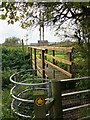 Gate and footbridge leading to Astle Lane