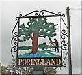 Poringland village sign