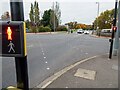 SK9569 : A diagonal ("X") pedestrian crossing, Boultham, Lincoln by Oliver Mills
