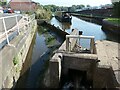 Weir and sluice above Planet Lock, Caldon Canal