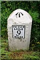 Milestone on north side of B6264 west of Brampton