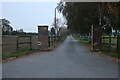 The entrance to Glebe Farm, Fenny Drayton