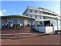 SD4264 : The Midland Hotel, Morecambe - the Rotunda Bar terrace by Ruth Sharville