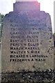 Names on the Hempnall war memorial - 3