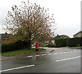 Priority Postbox on a Malpas corner, Newport