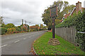 TM1747 : Westerfield village sign on Westerfield Road by Adrian S Pye