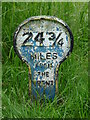 SK8136 : Grantham Canal Milestone by Mike W Hallett