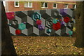 View of street art on the sloped walkway in the Webheath Estate from Netherwood Street #4