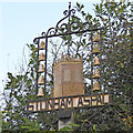 TM1359 : Stonham Aspal village sign by Adrian S Pye