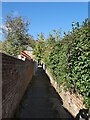 Footpath from Hoker Road to Attwyll Avenue, Heavitree, Exeter